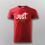 Just Jesus - Simple Faith-Based Men's T-Shirt
