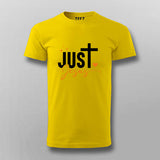 Just Jesus - Simple Faith-Based Men's T-Shirt