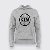 KTM, Kathmandu Tribhuvan International Airport Hoodies For Women