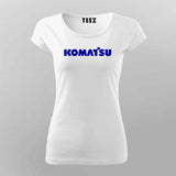 Komatsu Equipment Operator T-shirt For Women