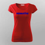 Komatsu Equipment Operator T-shirt For Women