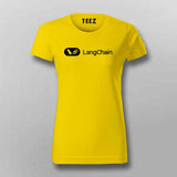 LangChain AI Developer T-shirt For Women