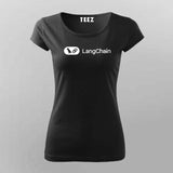 LangChain AI Developer T-shirt For Women