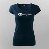 LangChain AI Developer T-shirt For Women