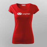 LangChain AI Developer T-shirt For Women