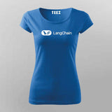LangChain AI Developer T-shirt For Women