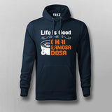 Life Is Good India Chai Samosa Hoodies For Men