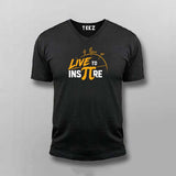 Live To Inspire Men V Neck T-shirt