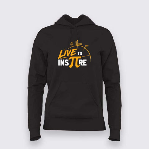 Live To Inspire Pi Math Hoodie For Women