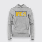 Me Vs Me  I Am My Own Competition Hoodies For Women