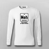 Meh The Element Of Indifference T-shirt For Men