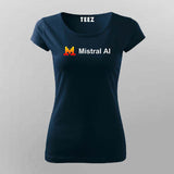 Mistral Ai Women Round Neck T-shirt