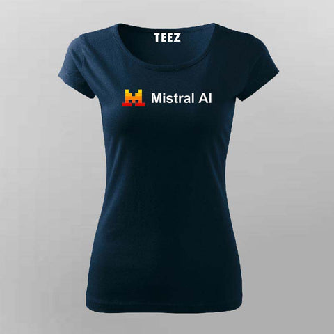 Mistral Ai Women Round Neck T-shirt