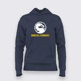 Mortal Kombat Logo Gaming Hoodie for Women.