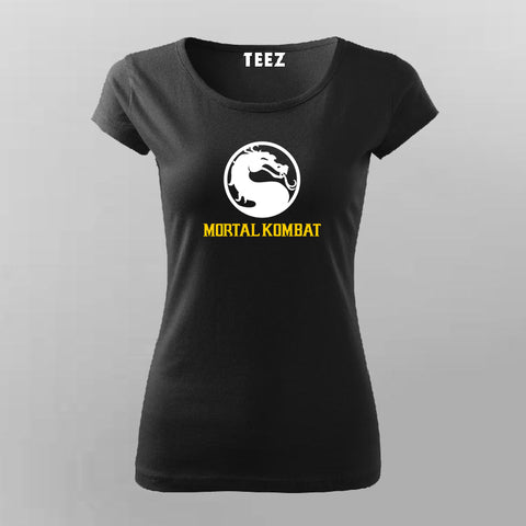 Mortal Kombat Logo Gaming T-shirt for Women.