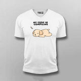 My Code Is Compiling Funny T-shirt For Men