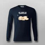 My Code Is Compiling Funny T-shirt For Men