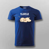 My Code Is Compiling Funny T-shirt For Men