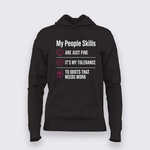 My People Skills Hoodie For Women
