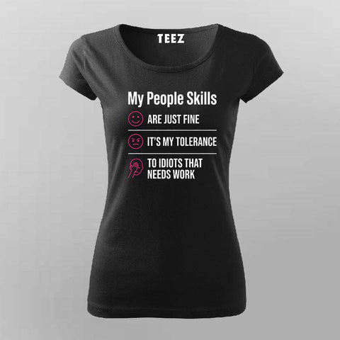 My People Skills T-shirt For Women