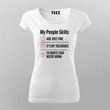 My People Skills T-shirt For Women