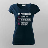 My People Skills T-shirt For Women