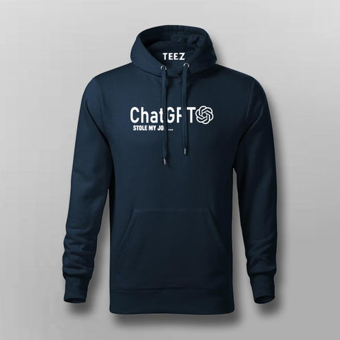 ChatGPT Stole My Job Men’s Hoodie – AI Humor Streetwear