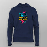 Push to Prod Hoodie for Women – Release Day Dev Wear