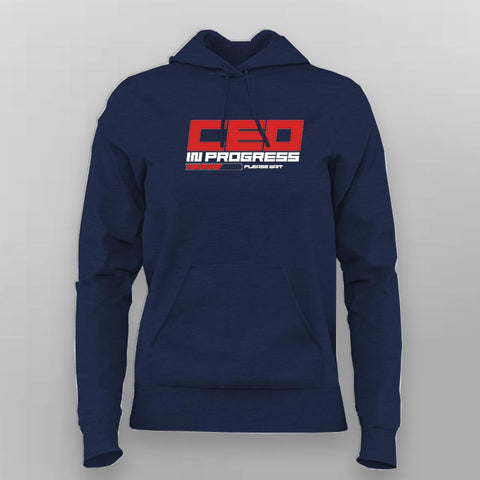 CEO in Progress – Future Boss Loading Hoodie For Women