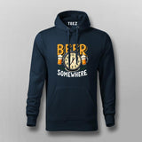 Beer Somewhere T-Shirt for Men – Funny Tee Online India