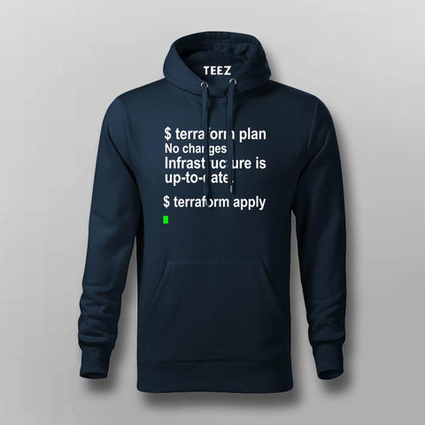 Run Terraform Apply Hoodie For Men – DevOps Engineer