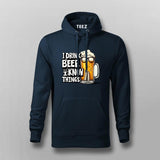 I Drink Beer T-Shirt for Men – Funny Tee Online India