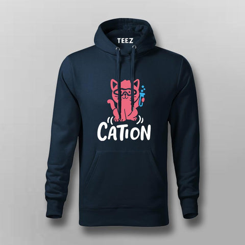 Funny Chemistry Cat Hoodie For Men | Cation Science