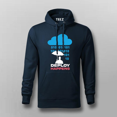 Deploy Happens Hoodie for Men – Dev Life Edition