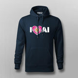 I Love AI Tech Circuit Heart T-Shirt for Men