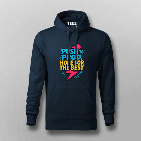 Push to Prod Hoodie for Men – Release Day Dev Wear