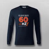 My Heart Beats 60Hz T-shirt For Men