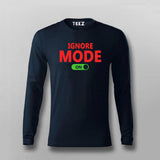 Ignore Mode On Funny T-shirt For Men