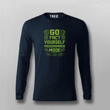 Go Fact Yourself Programmer Mode T-shirt For Men