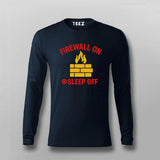 Firewall On Sleep Off T-Shirt for Men – Sysadmin Life Humor
