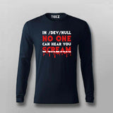 No One Scream Horror T-shirt For Men