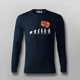 Stop Following Me T-shirt For Men – Funny Evolution Design
