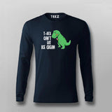 T-Rex Can't Eat Ice Cream | Funny T-shirt For Men