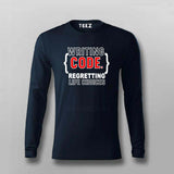 Writing Code T-Shirt for Men – Life Choices Edition