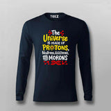 Universe & Protons Science T-Shirt For Men - Geeky & Fun