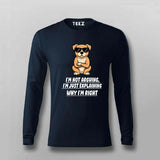 Cool Attitude Dog T-shirt For Men