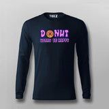 Donut Worry Be Happy T-Shirt for Men