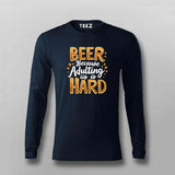Beer Adulting T-Shirt for Men – Online India Chill Wear
