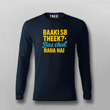 Baaki Sab Theek Funny Hindi T-shirt For Men