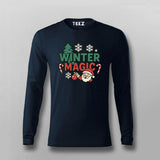 Winter Magic Christmas T-shirt For Men